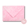 Envelop roze gevlekt