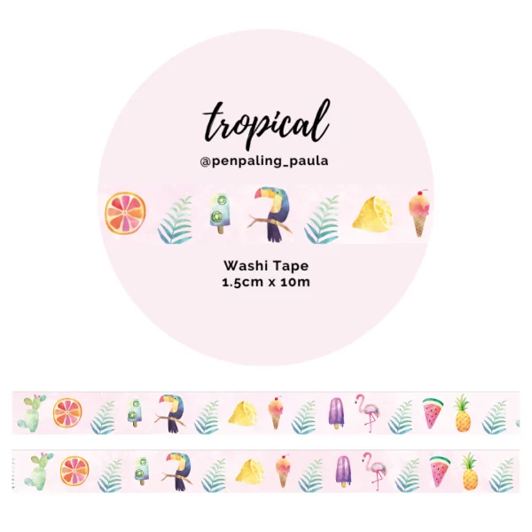Washi tape tropical